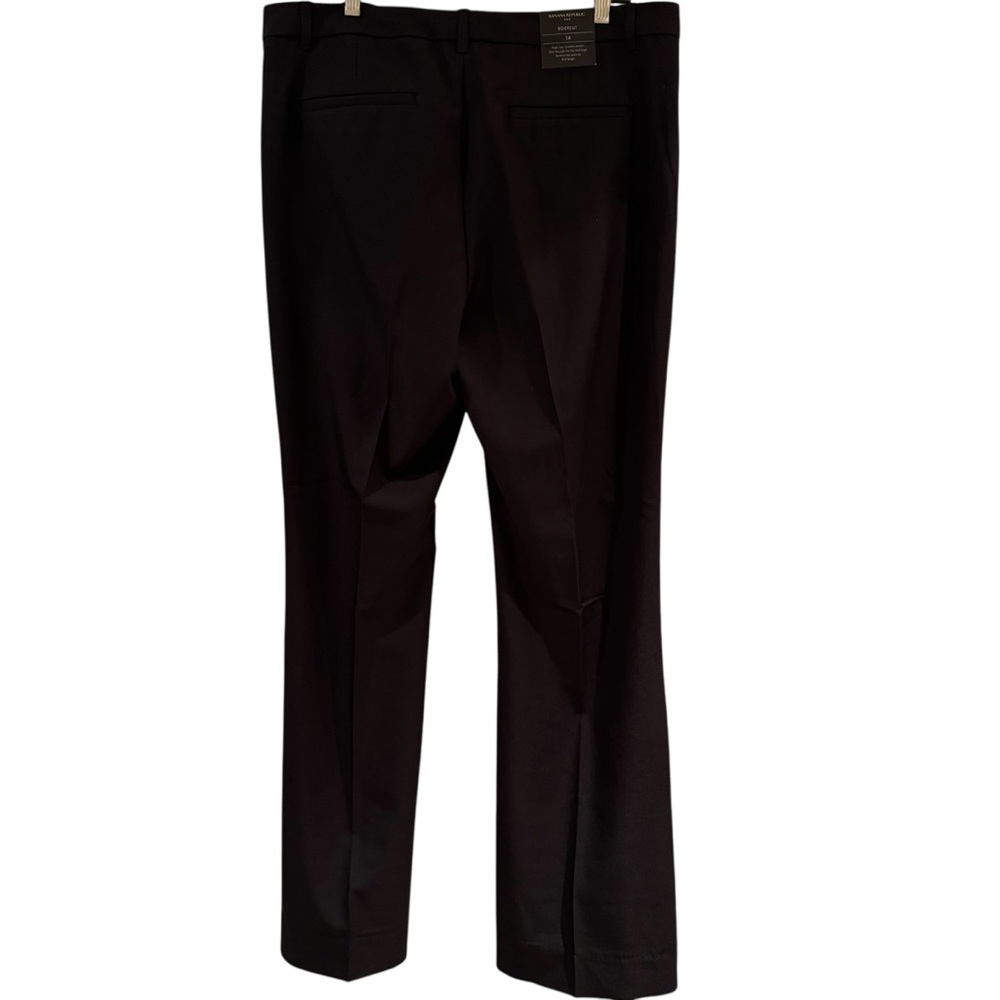 Banana Republic High Rise Bootcut Black Trouser Pants Size 14 NWT